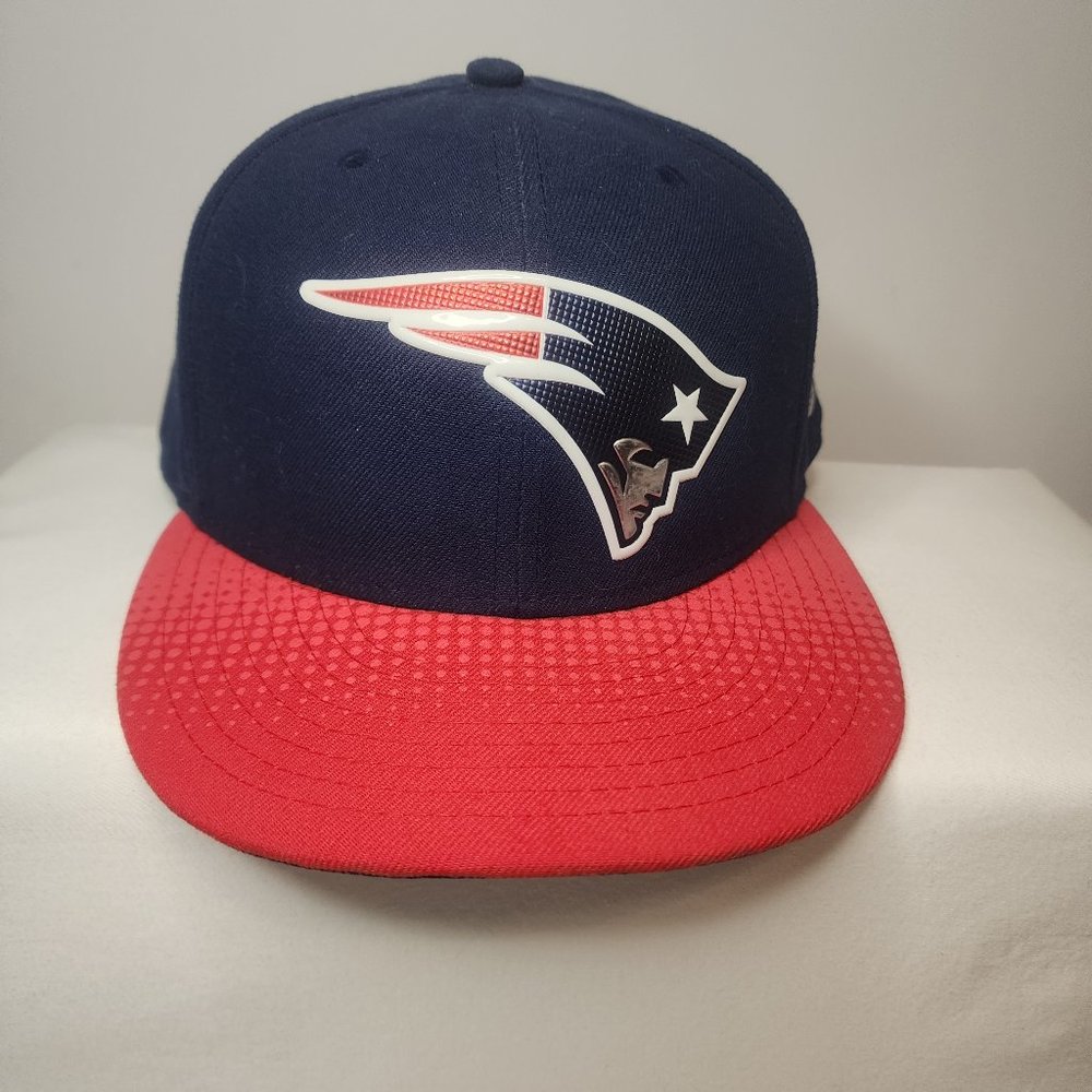 NEW ENGLAND PATRIOTS MEN'S HAT 2015 NFL ON STAGE DRAFT COLLECTION FITTED NAVY